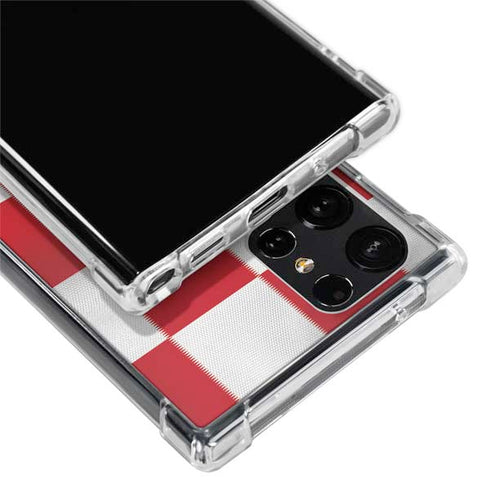 Croatia Soccer Flag Galaxy S22 Ultra Clear Case